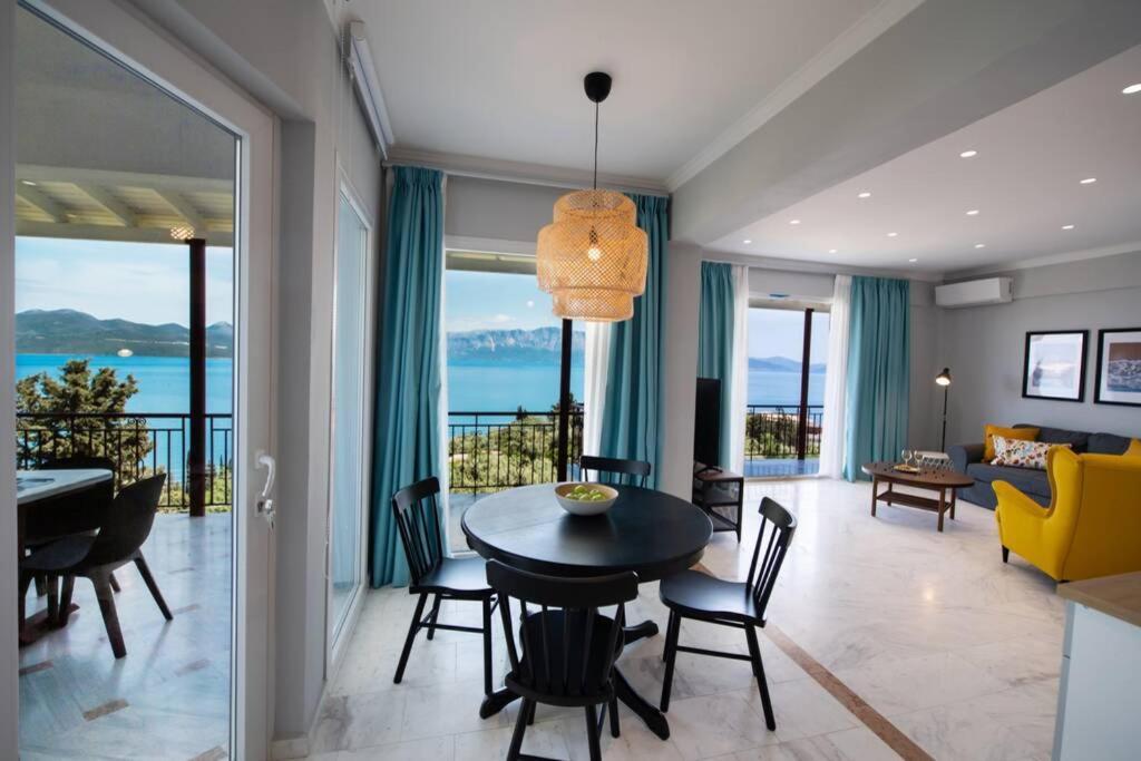 2Br House In Nikiana With Stunning Sea View Leilighet Eksteriør bilde